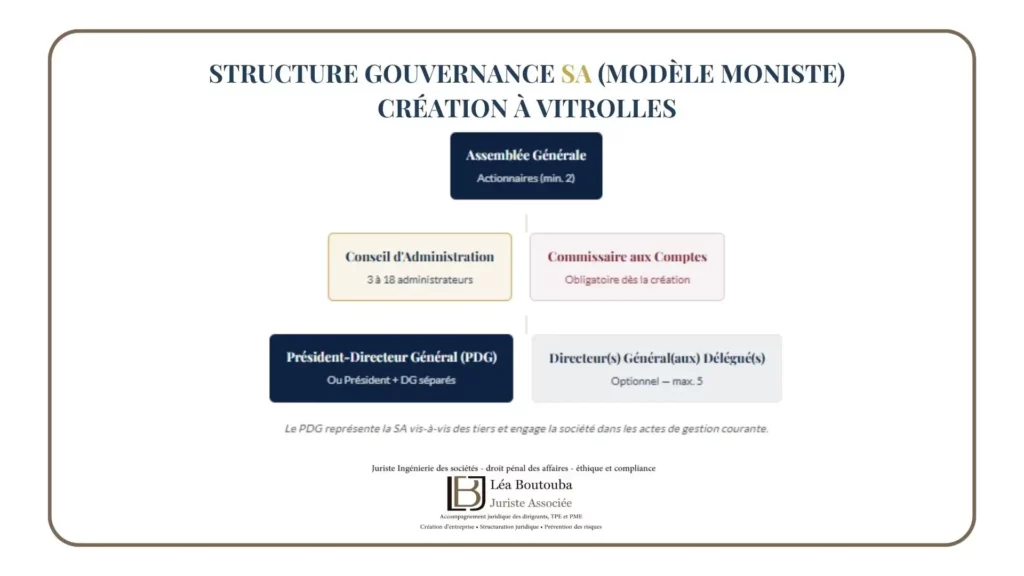 Création entreprise SA à Vitrolles 