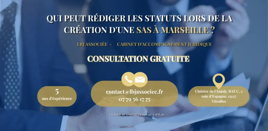 Qui peut rédiger les statuts lors de la création d'une SAS à Marseille ?